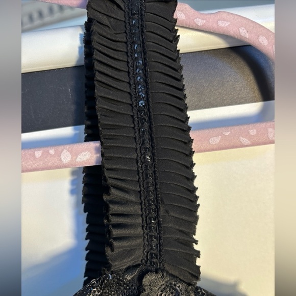 SARA CAMBELL COCKTAIL SLEEVELESS FITTED SIZE 4 LINED FLORA APPLIQUÉS  GORGEOUS - Picture 5 of 15